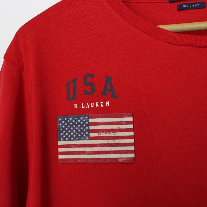 Polo Ralph Lauren Red Short Sleeve Cotton T-Shirt