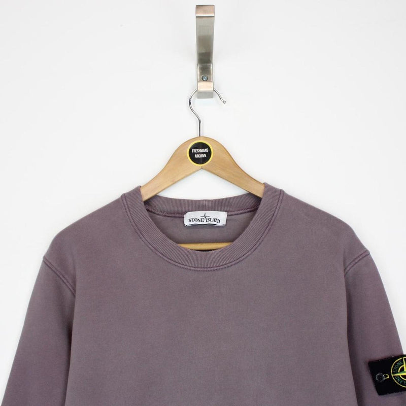 Stone Island AW 2020 Mauve Cotton Sweatshirt Jumper