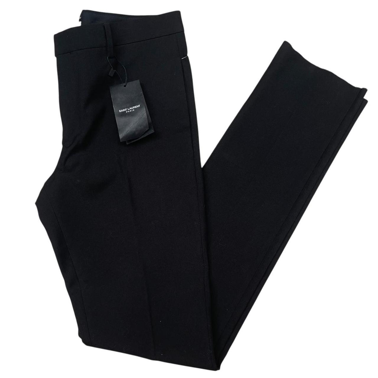 Saint Laurent Paris Black Slim Fit Formal Trousers
