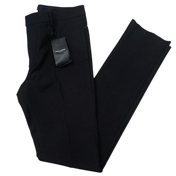Saint Laurent Paris Black Slim Fit Formal Trousers