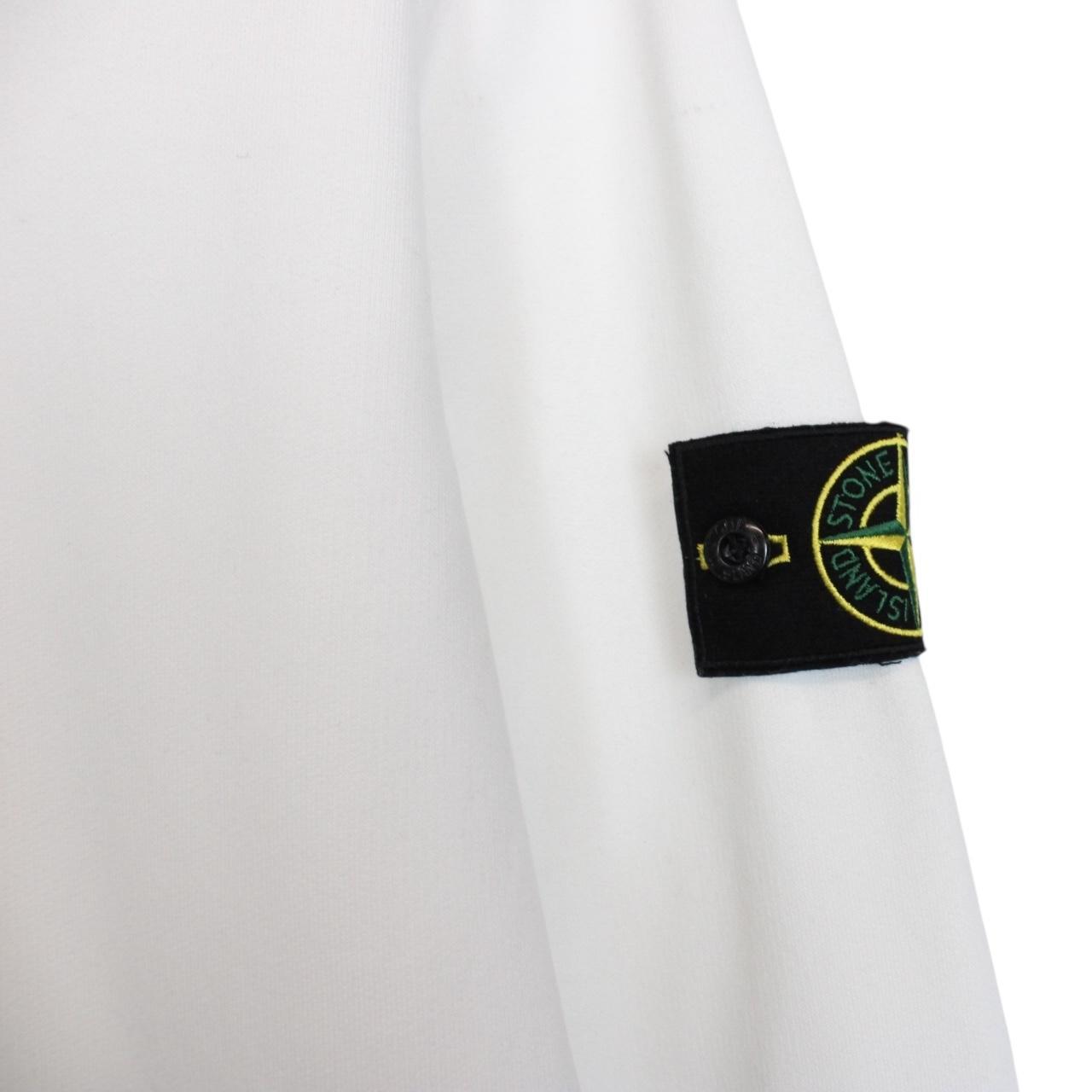 Stone Island AW 2022 White Cotton Sweatshirt Jumper