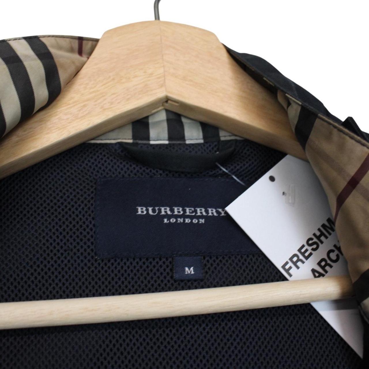 Vintage Burberry London Navy Blue Lambswool Blend Jacket
