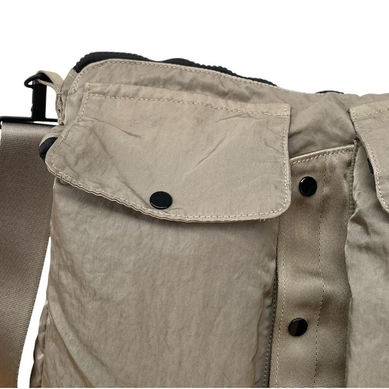 CP Company Sage Green Lens Nylon Utility Pack Crossbody Bag