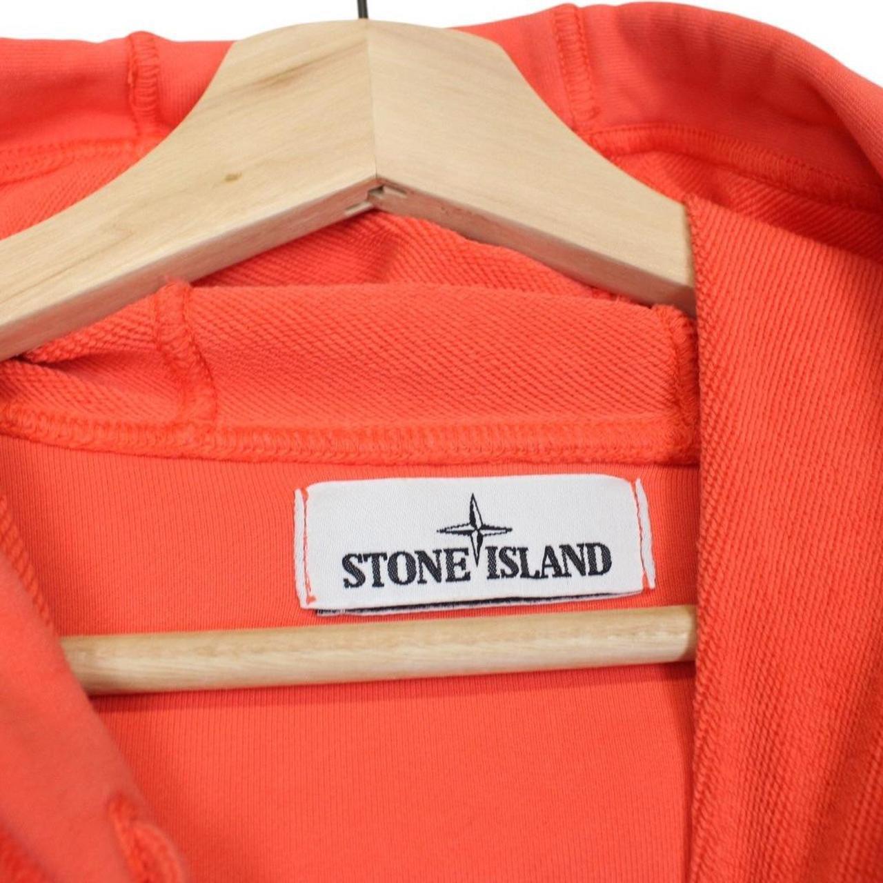 Stone Island SS 2020 Orange Cotton Hoodie Jumper