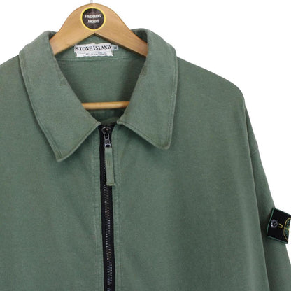 Stone Island SS 1995 Green Full Zip Cotton Sweatshirt
