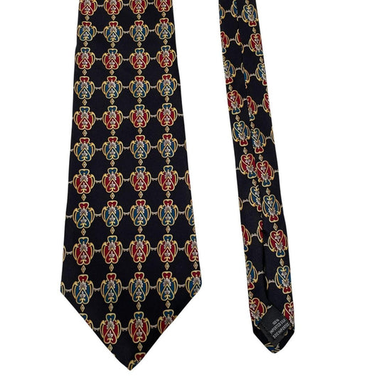 Vintage Christian Dior Multicoloured Silk Tie