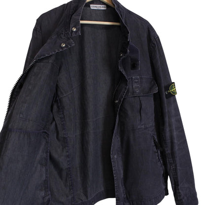 Vintage Stone Island SS 2005 Navy Blue Full Zip Denim Jacket