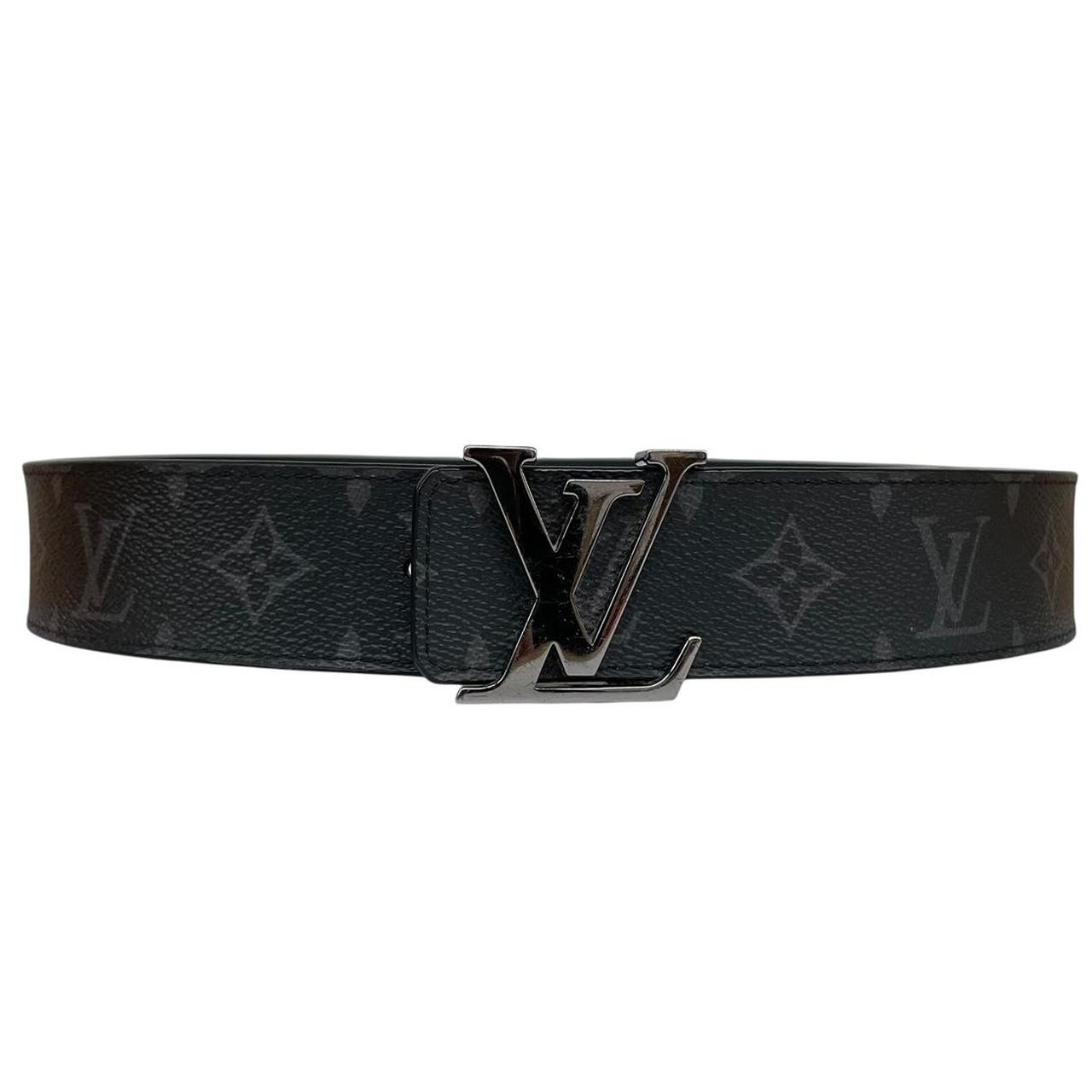 Louis Vuitton Black Optic LV Monogram Reversible Belt