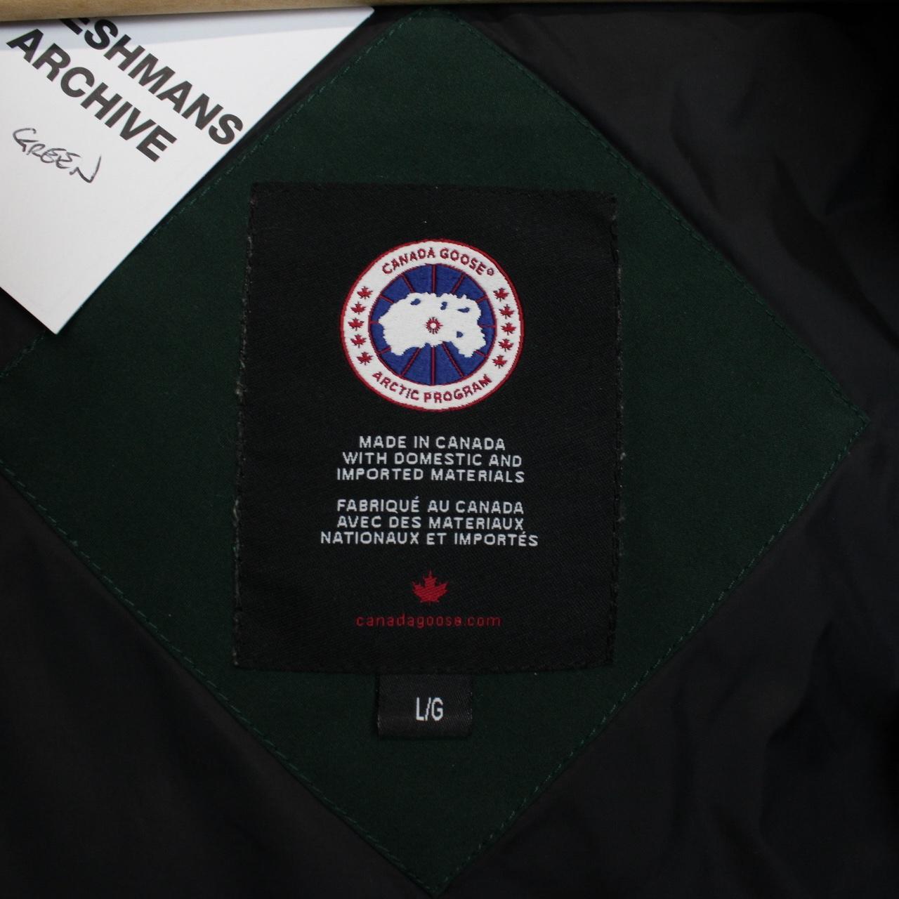 Canada Goose Spruce Green Carson Parka Down Coat with Fur Trim