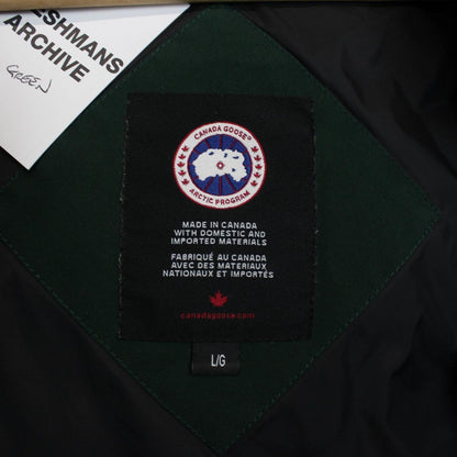 Canada Goose Spruce Green Carson Parka Down Coat with Fur Trim