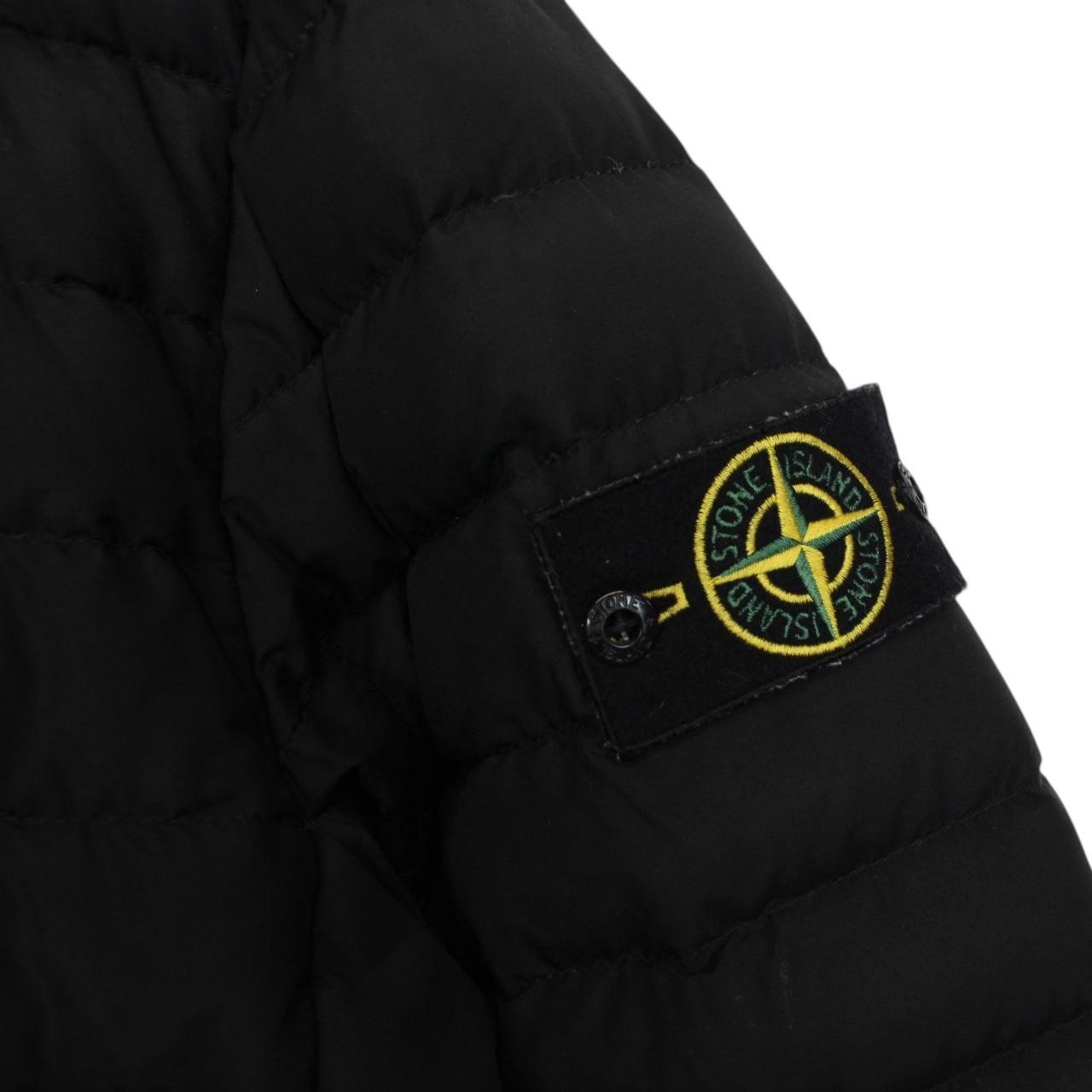 Stone Island AW 2021Black O-Cotton R-Nylon Tela Down Jacket