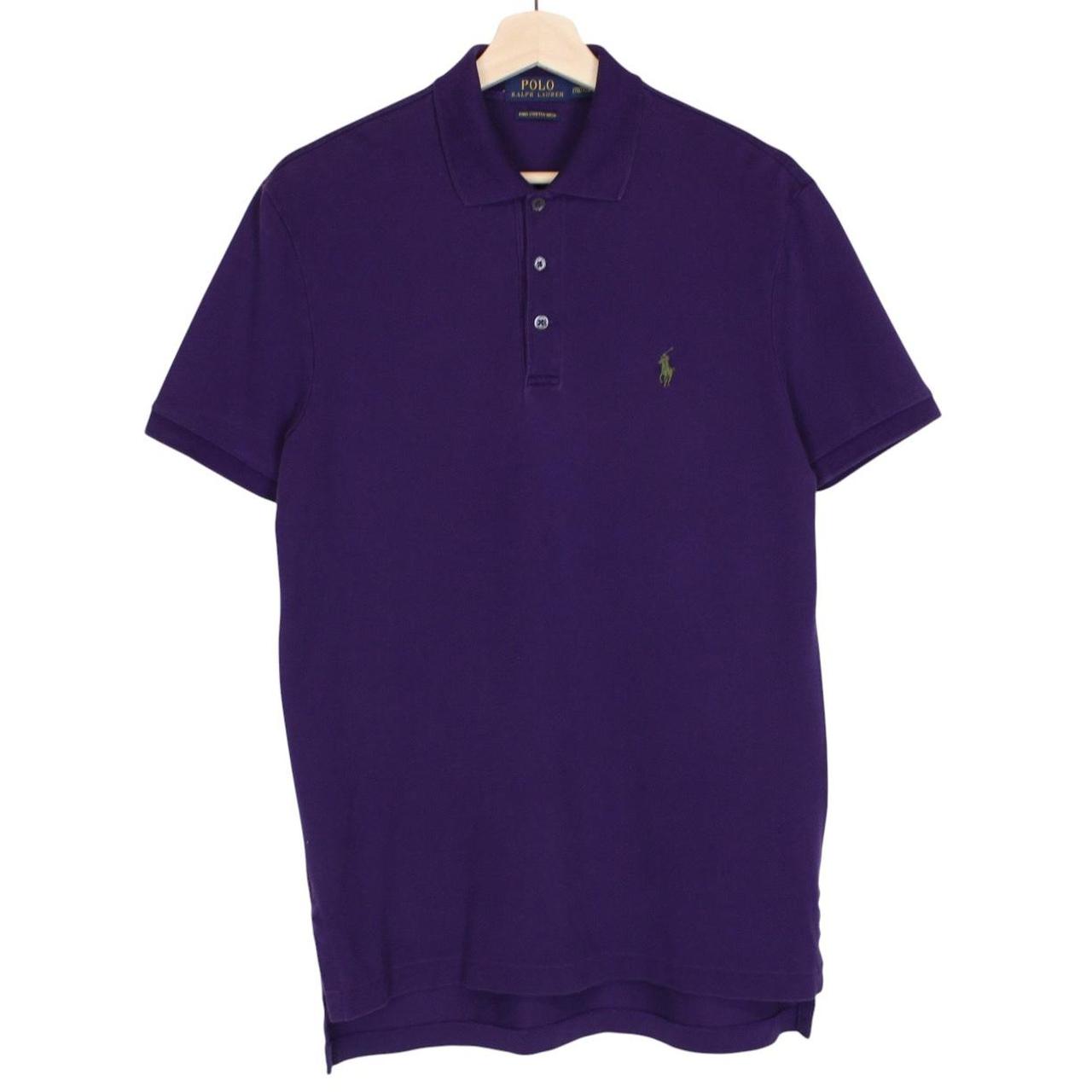 Polo Ralph Lauren Purple Short Sleeve Pima Cotton Polo Shirt