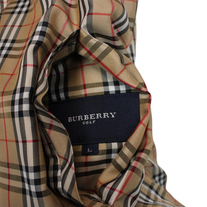 Burberry Golf Tan Brown and Black Reversible Vest Jacket