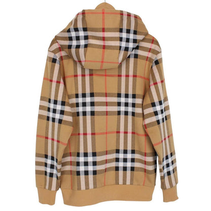 Burberry Tan Brown Archive Nova Check Pullover Hoodie Jumper