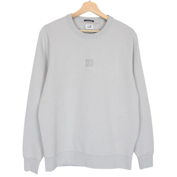 CP Company Metropolis Grey Patch Sweatshirt Jumper