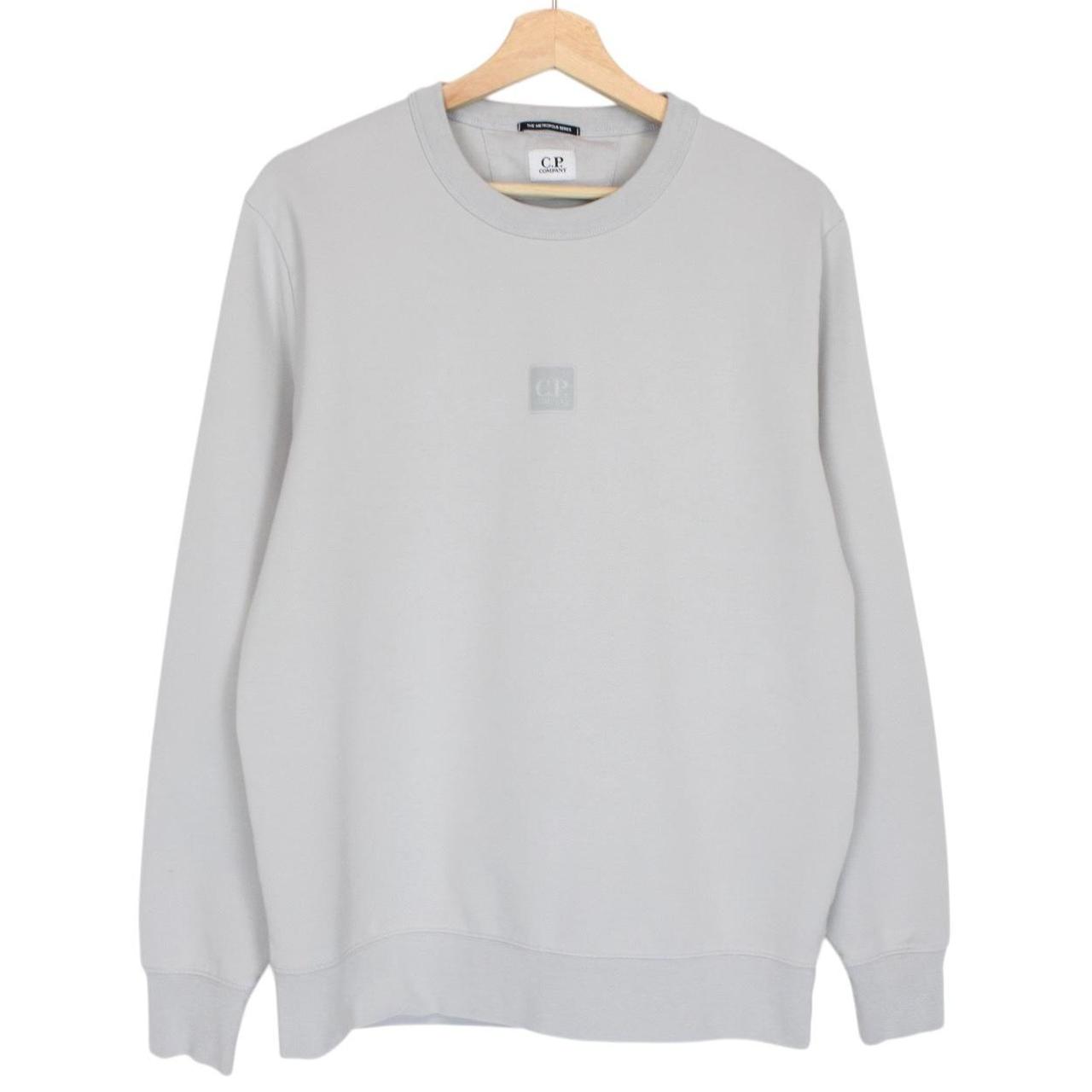 CP Company Metropolis Grey Patch Sweatshirt Jumper