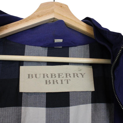 Burberry Brit Blue Nova Check Lined Windbreaker Jacket