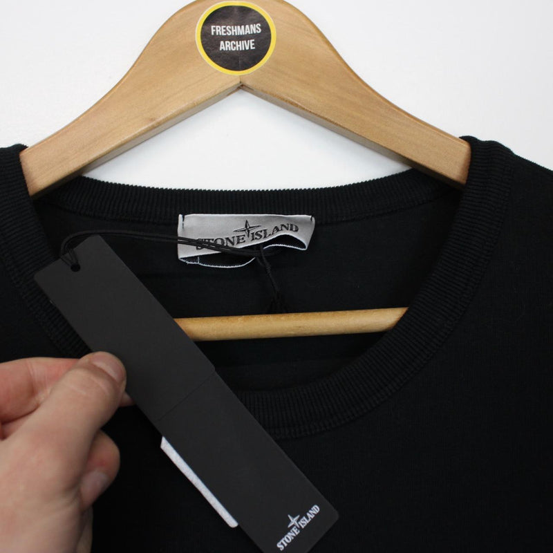 Stone Island AW 2023 Black Cotton Sweatshirt Jumper
