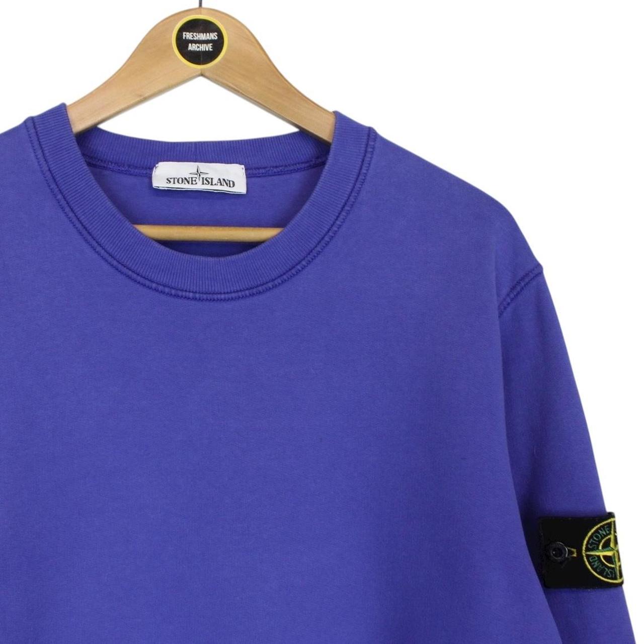 Stone Island AW 2021 Purple Cotton Sweatshirt Jumper
