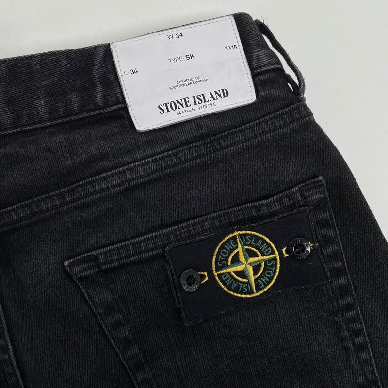 Stone Island SS 2017 Black Skinny Fit Denim Jeans