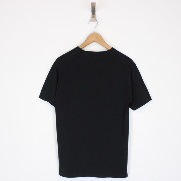 Stone Island SS 2021 Black and White Small Logo Print Short Sleeve T-Shirt