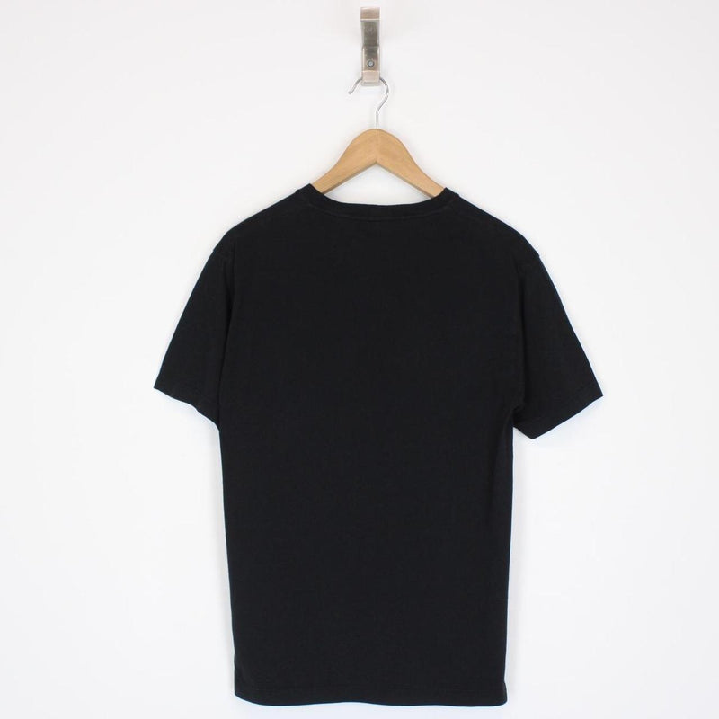 Stone Island SS 2021 Black and White Small Logo Print Short Sleeve T-Shirt