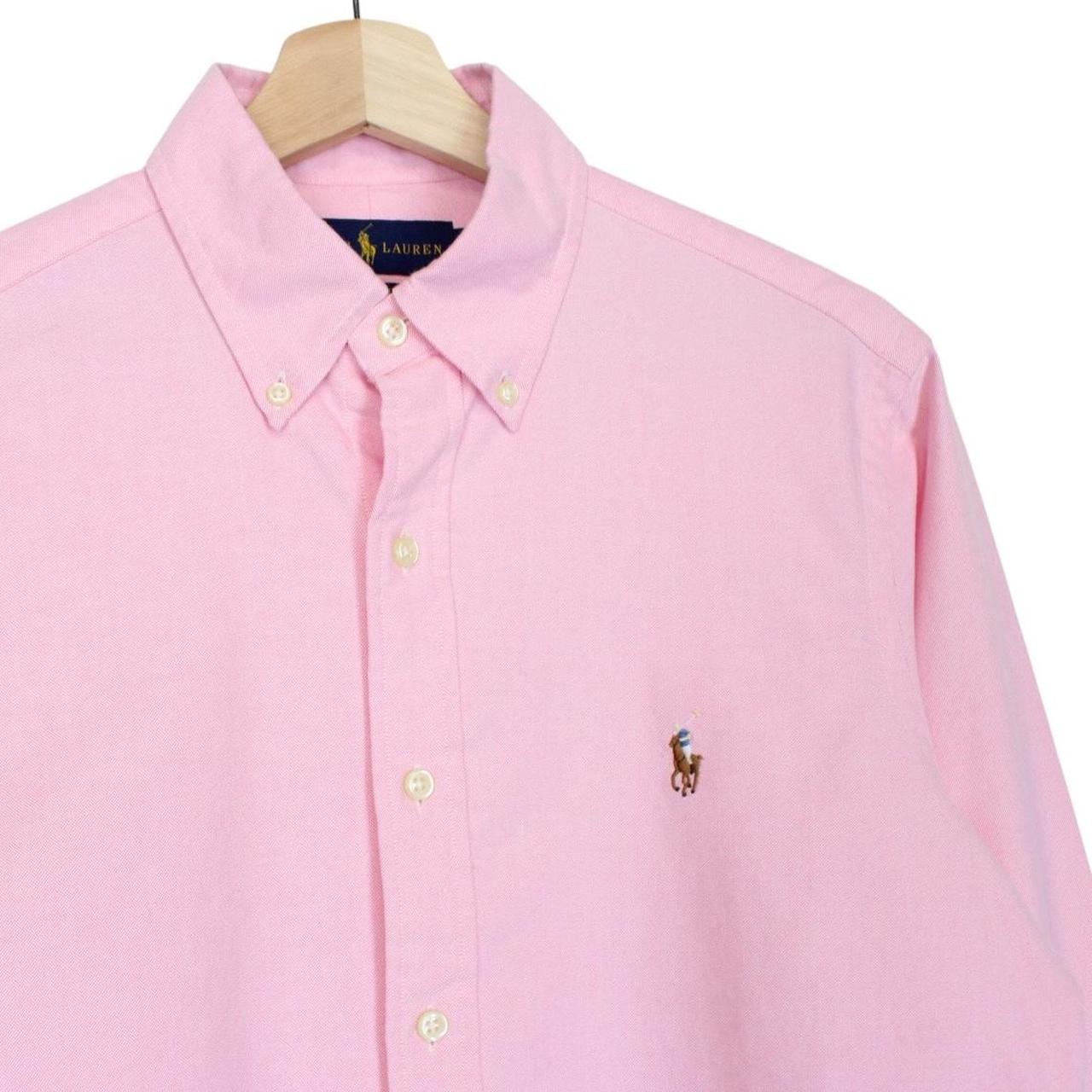 Polo Ralph Lauren Pink Long Sleeve Cotton Oxford Shirt