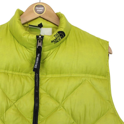 Vintage 90s The North Face Green Full Zip Down Gilet / Bodywarmer