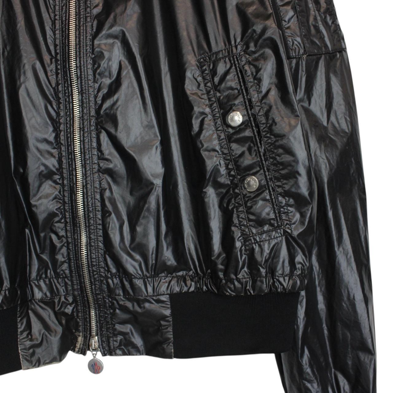 Vintage Moncler Black Full Zip Nylon Jacket
