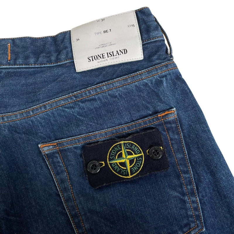 Stone Island SS 2014 Navy Blue RE-T Fit Denim Jeans