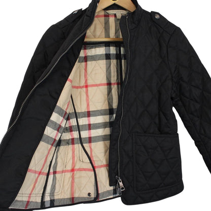 Burberry Brit Black and Beige Nova Check Quilted Jacket