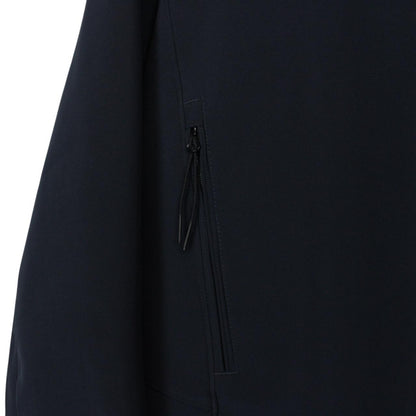 CP Company Navy Blue Soft Shell R Full Zip Goggle Hooded Jacket