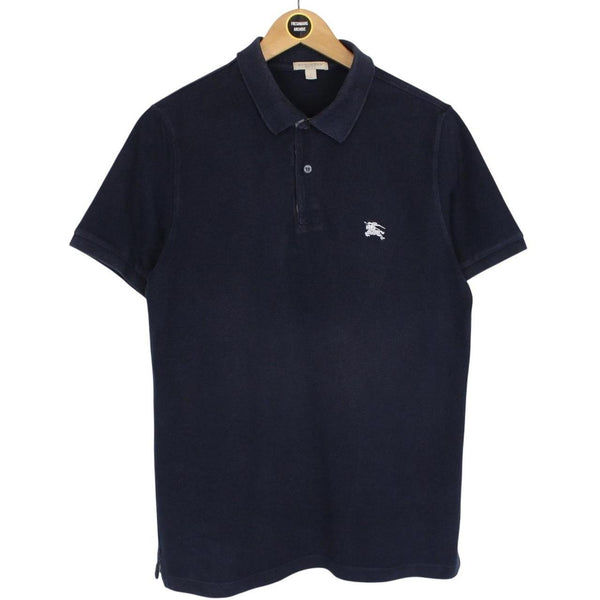 Burberry Brit Navy Blue Nova Check Short Sleeve Cotton Polo Shirt