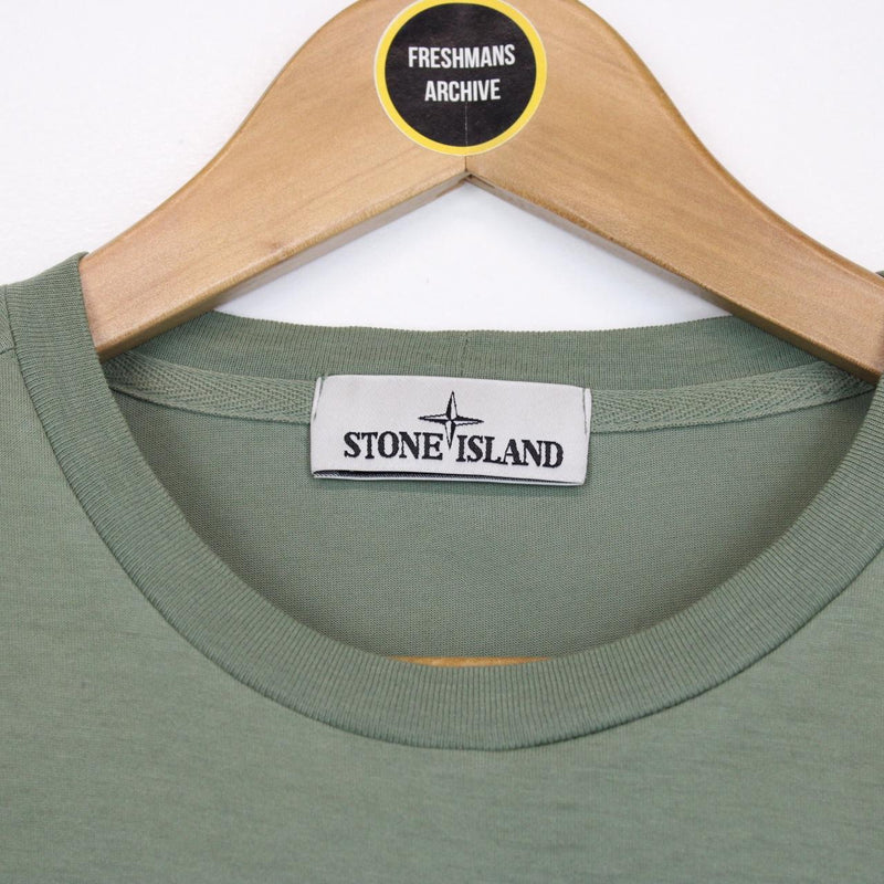 Stone Island SS 2019 Green Short Sleeve Compass T-Shirt