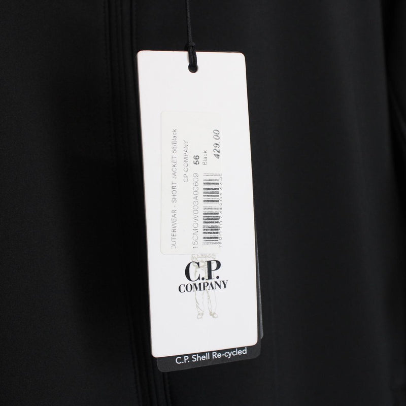 CP Company Black Full Zip Goggle Soft Shell Jacket