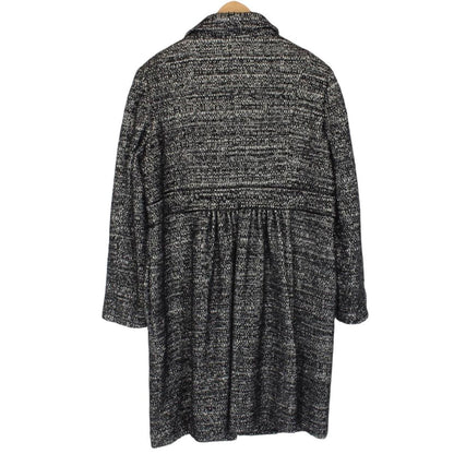 Vintage Burberry London Black and Grey Alpaca Wool Blend Coat