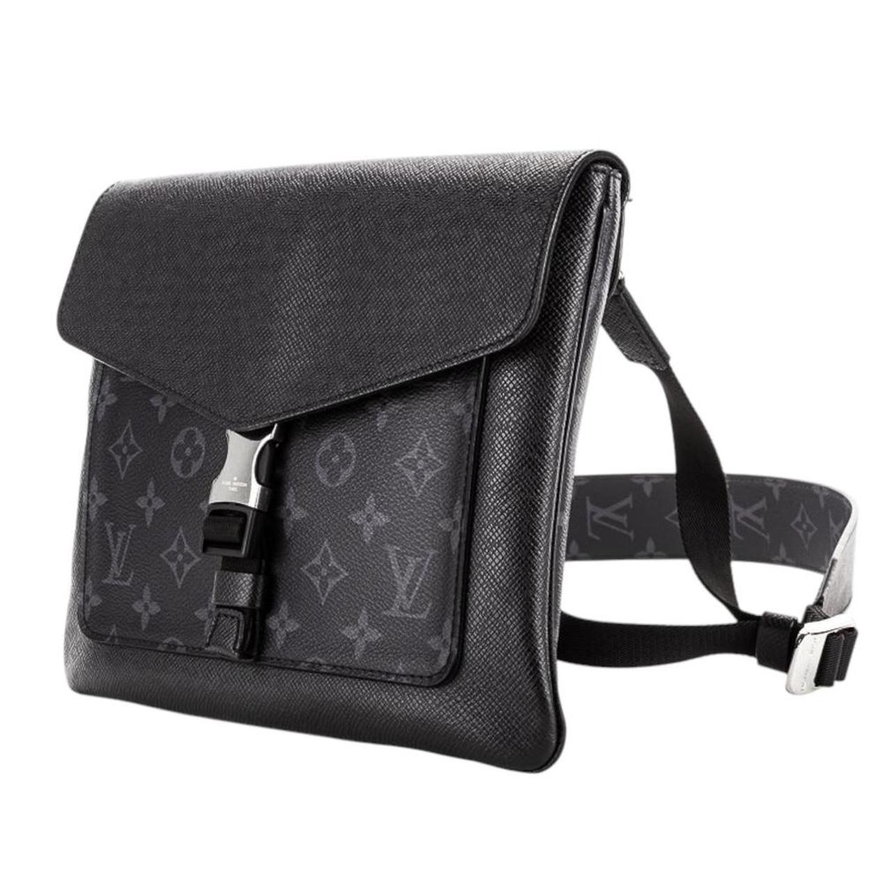 Louis Vuitton LV Monogram Black Leather/Canvas Taigarama Outdoor Messenger Bag