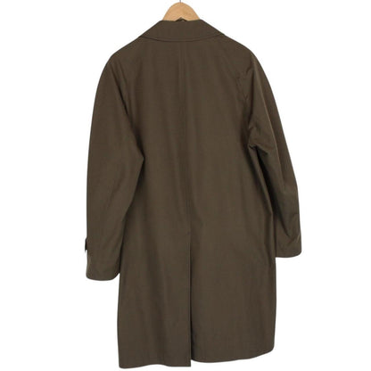 Vintage 90s Christian Dior Brown Cotton Blend Overcoat