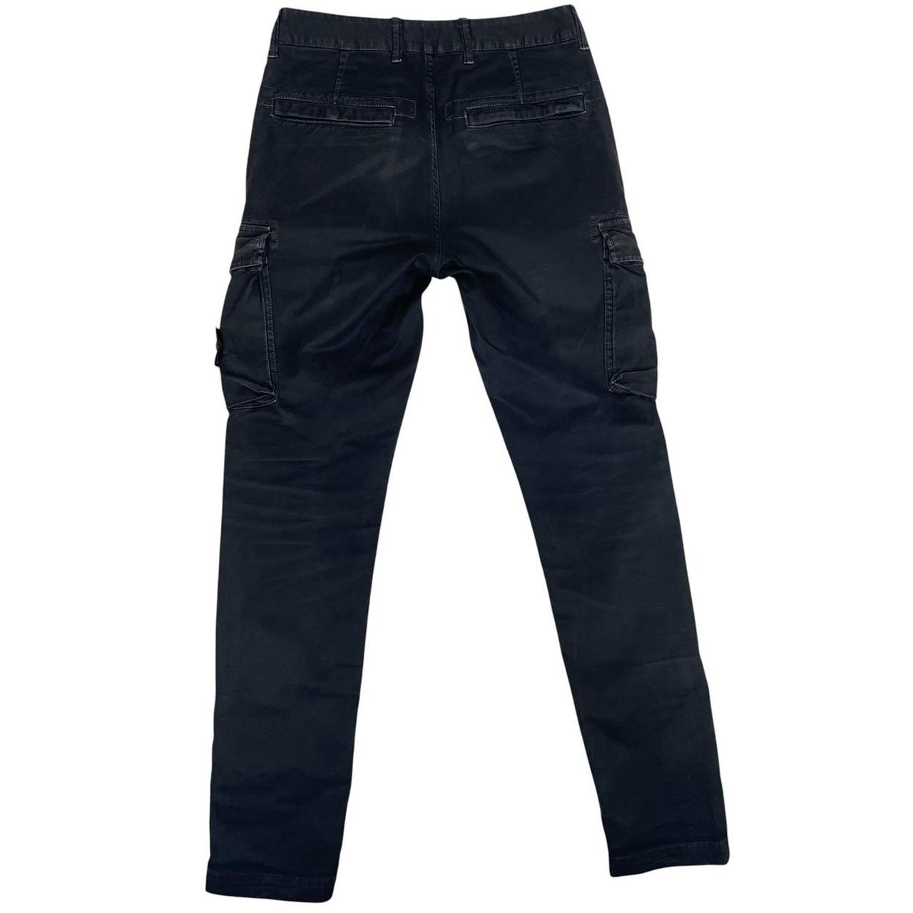 Stone Island AW 2018 Black Slim Fit Cargo Trousers