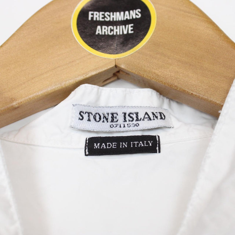 Stone Island SS 2005 White Short Sleeve Cotton Shirt