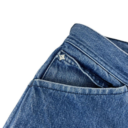 Vintage 80s Stone Island Blue Regular Fit Green Edge Badge Denim Jeans