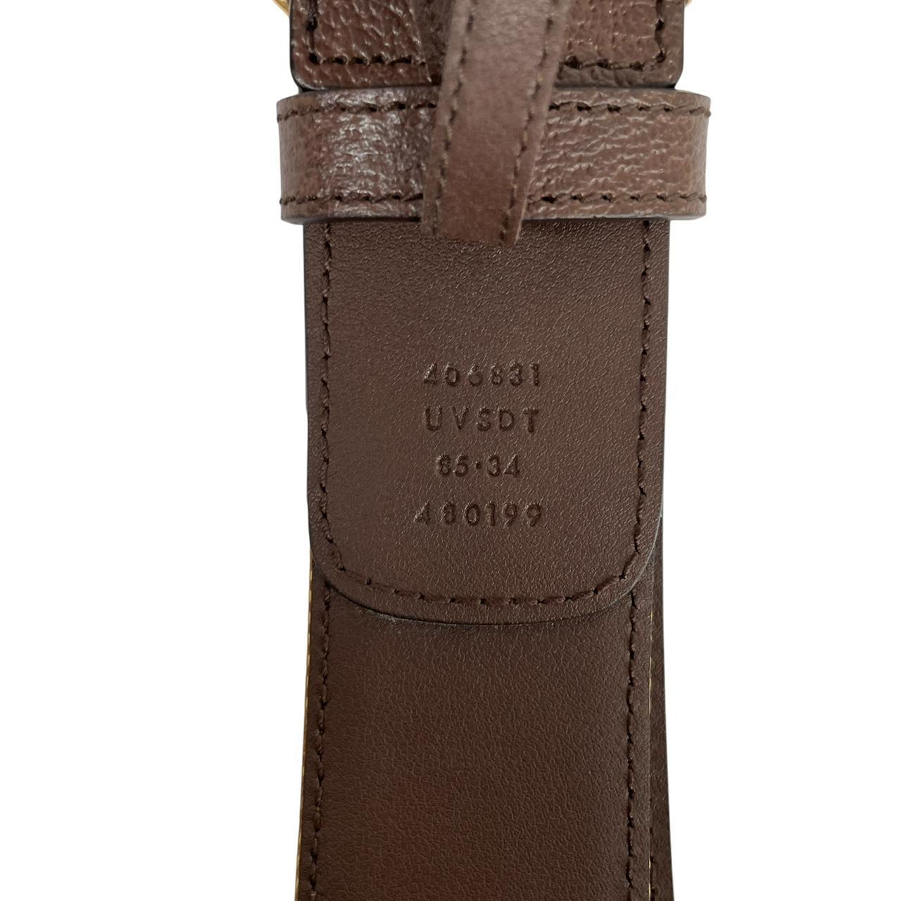 Gucci x Adidas GG Marmont Supreme Leather Belt with GG Buckle