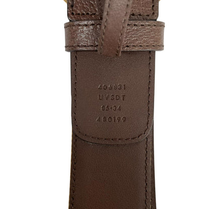 Gucci x Adidas GG Marmont Supreme Leather Belt with GG Buckle