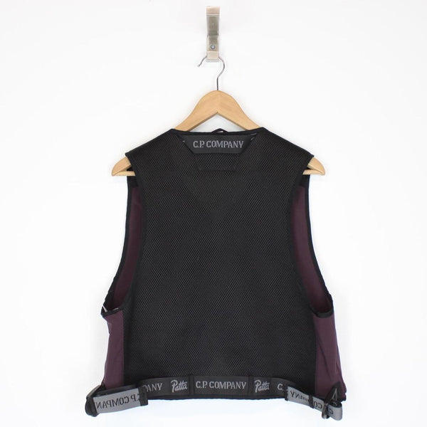 CP Company x Patta Collaboration Plum Purple Lens Vest Jacket