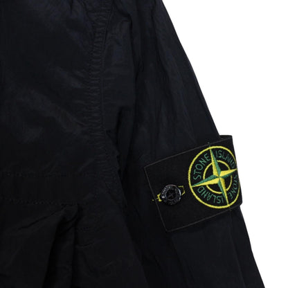 Stone Island SS 2017 Navy Blue Full Zip Nylon Metal Overshirt Jacket