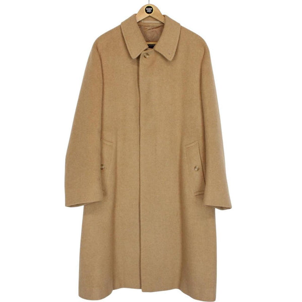 Vintage 90s Burberry Tan Brown Camelhair Overcoat