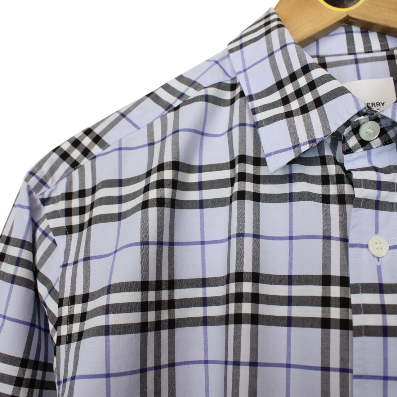 Burberry London Light Blue Nova Check Long Sleeve Shirt