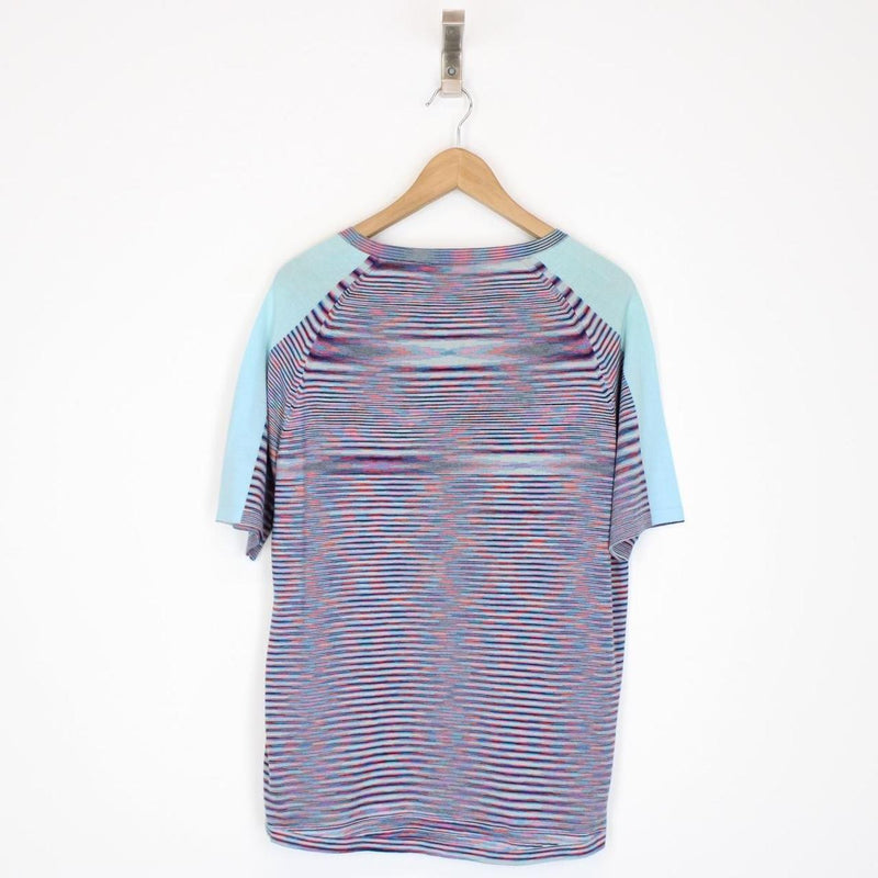 Missoni Multicoloured Striped Short Sleeve Knit T-Shirt