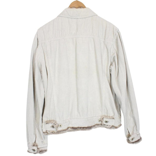 Vintage Burberry Black Label Cream Nova Check Corduroy Jacket