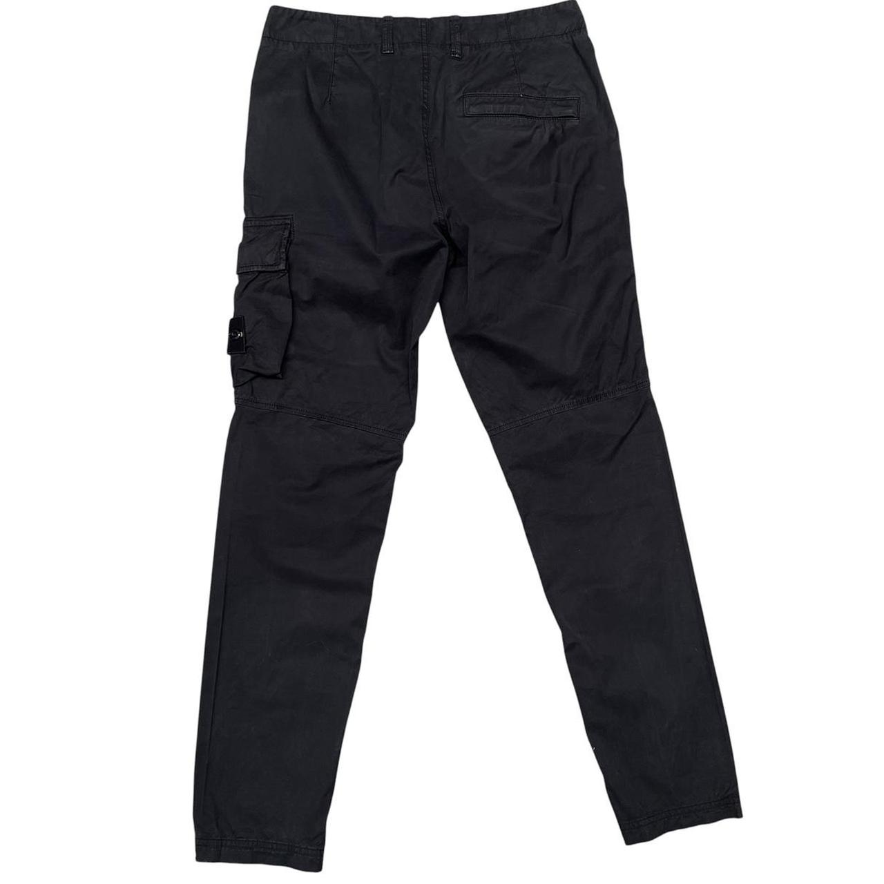 Stone Island Black Slim Fit Cargo Trousers